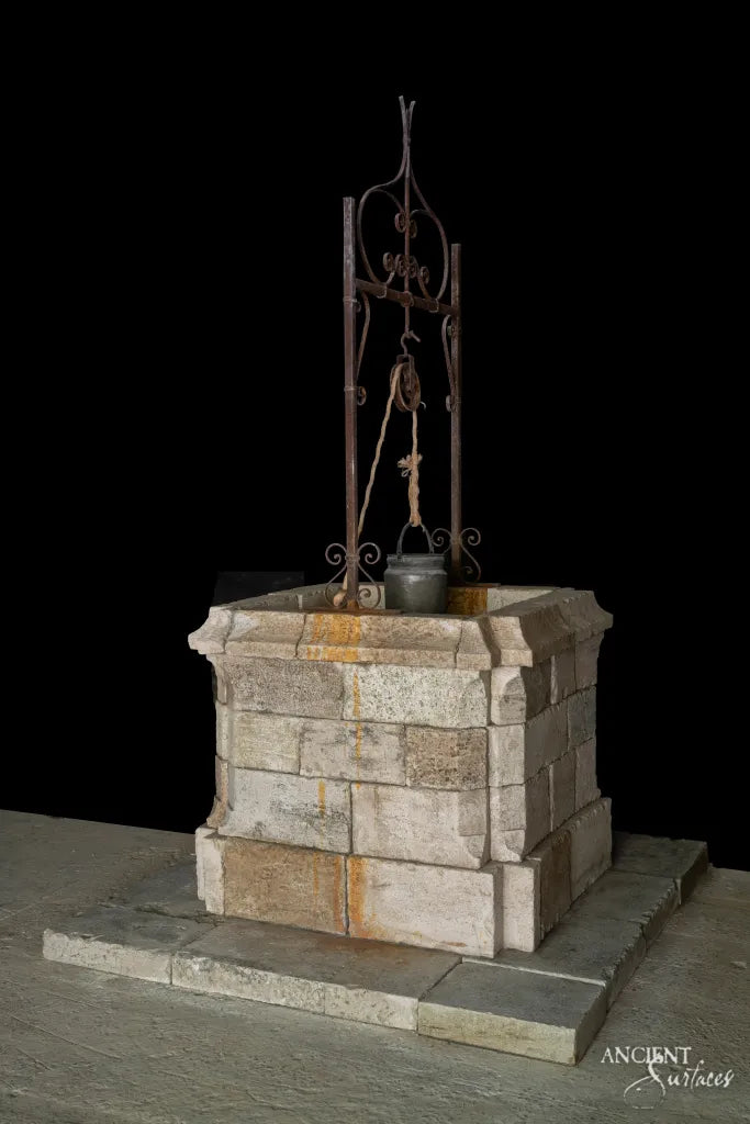 reclaimed_antique_limestone_garden_wells_hand_carved_architectural_stone_ironwork_ancient_surfaces