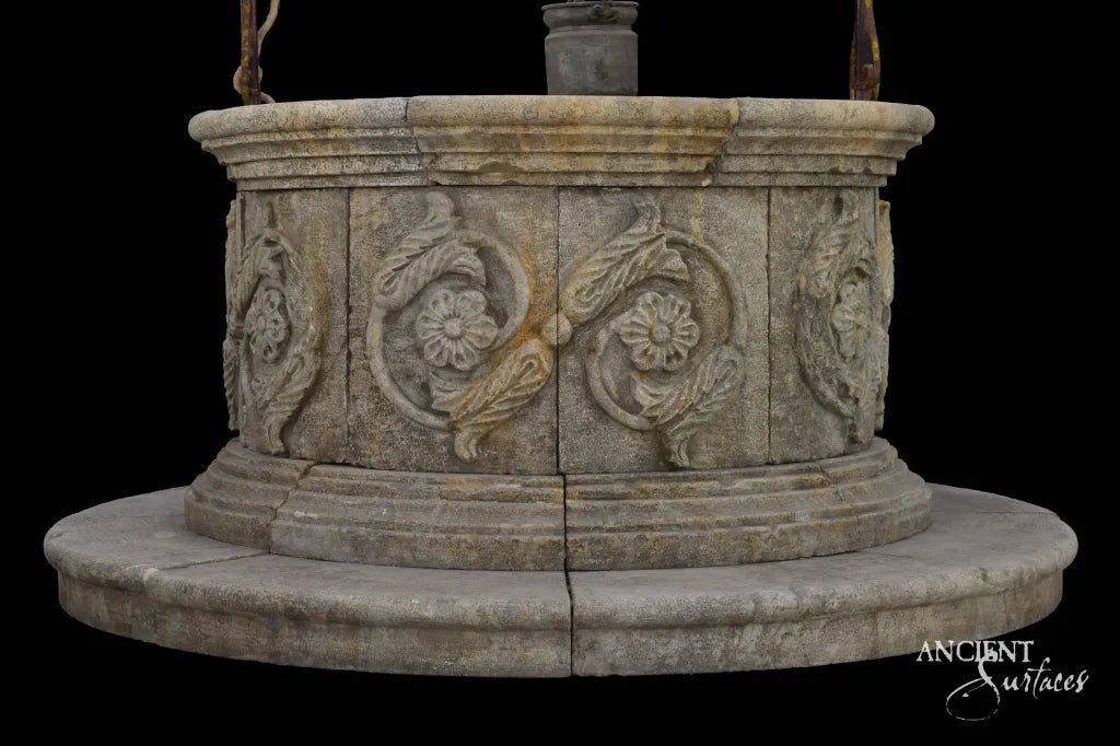 reclaimed_antique_limestone_garden_wells_hand_carved_architectural_stone_ironwork_ancient_surfaces